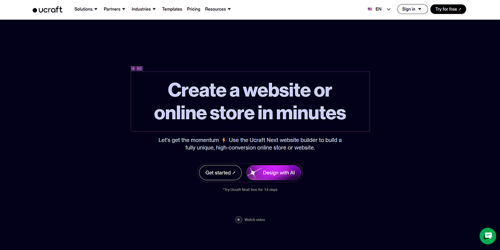 10個網站架設平台推薦:公司形象網、個人作品集【2026】 23 Ucraft
