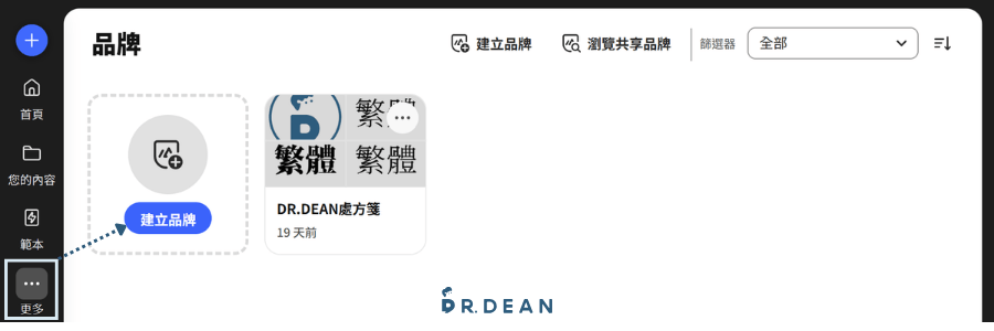 Adobe Express 教學:9 種實用技巧 + 6 大功能介紹(2026) 13 品牌管理與建立介面