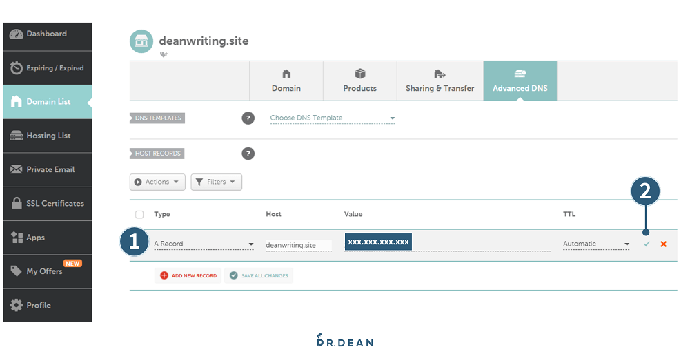Namecheap 教學:3 步驟購買網域 + 串接主機 (含網域轉移範例) 21 設定網域流程-5