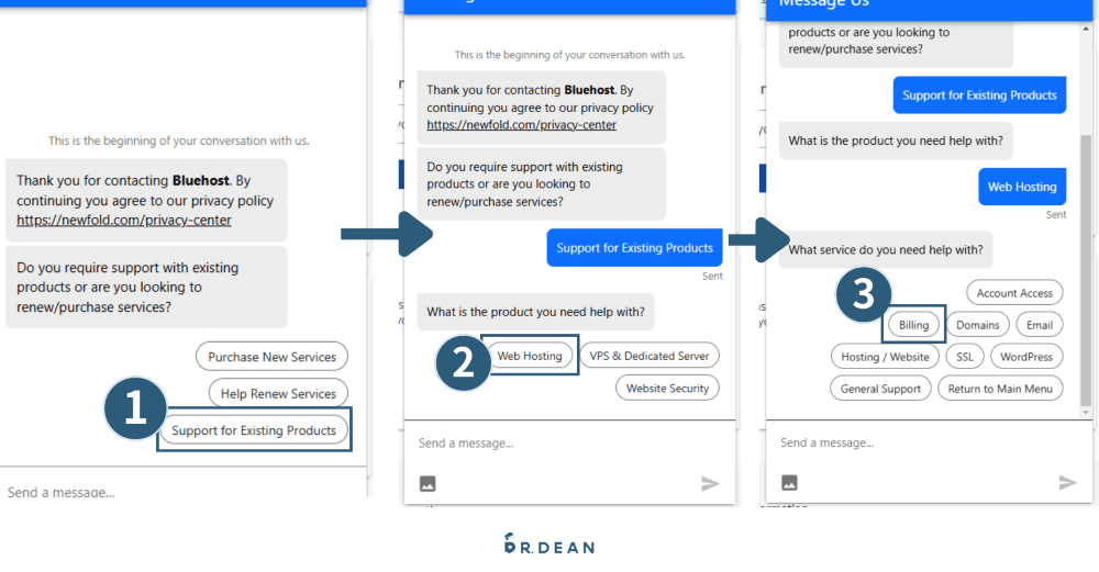 Bluehost退款怎麼做?與客服溝通的完整過程(含實際截圖) 3 退款流程2-1