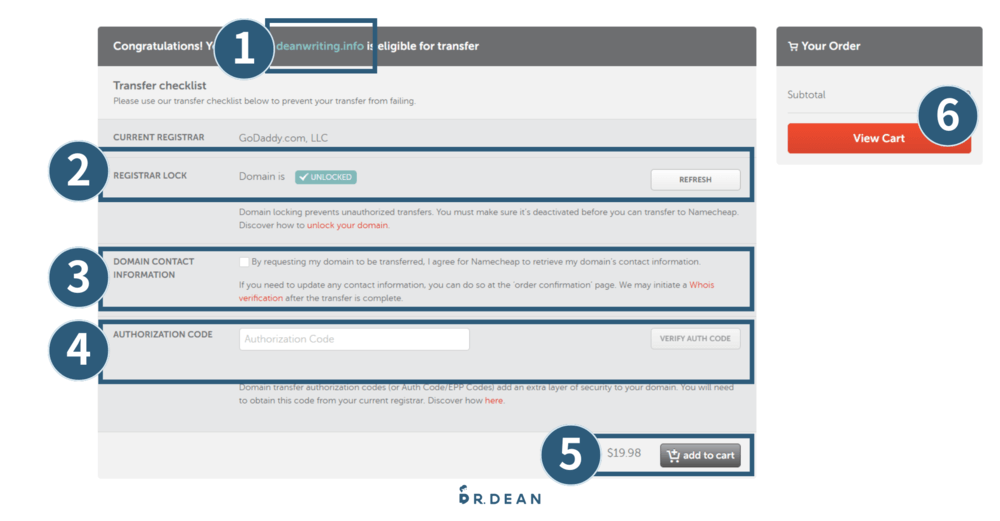 【2026】GoDaddy 教學:3 分鐘買網域 + DNS 串接 + 信箱設定 54 Godaddy轉網域到Namecheap