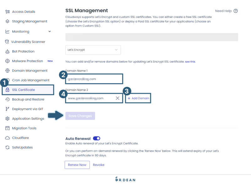 【教學】4 步驟快速從 Bluehost 搬家到 Cloudways 35 安裝 SSL 憑證