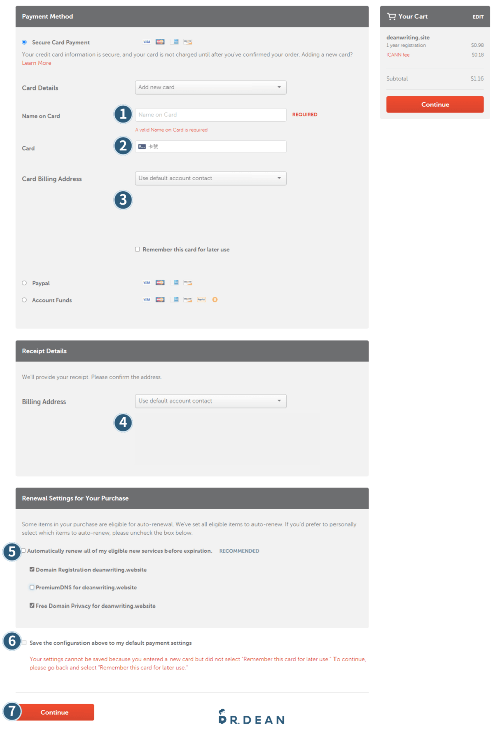 Namecheap 教學:3 步驟購買網域 + 串接主機 (含網域轉移範例) 11 購買網域流程8