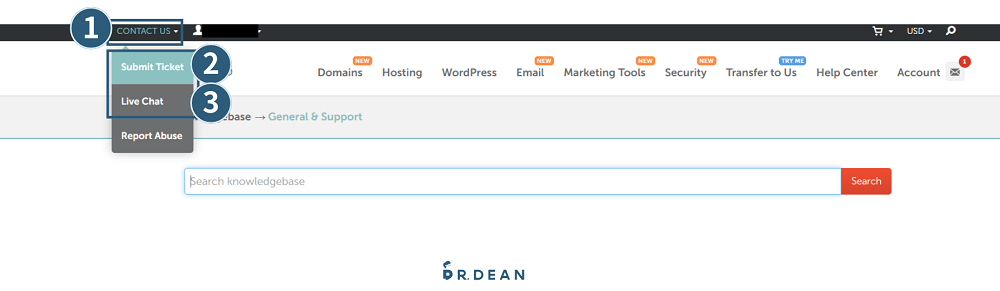 Namecheap 教學:3 步驟購買網域 + 串接主機 (含網域轉移範例) 66 聯絡客服1