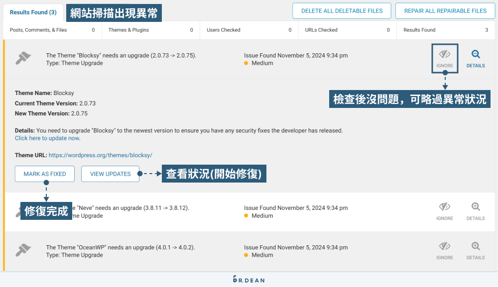WordFence Security 教學:WordPress 資安外掛設定 (超簡單) 28 網站掃描異常修復
