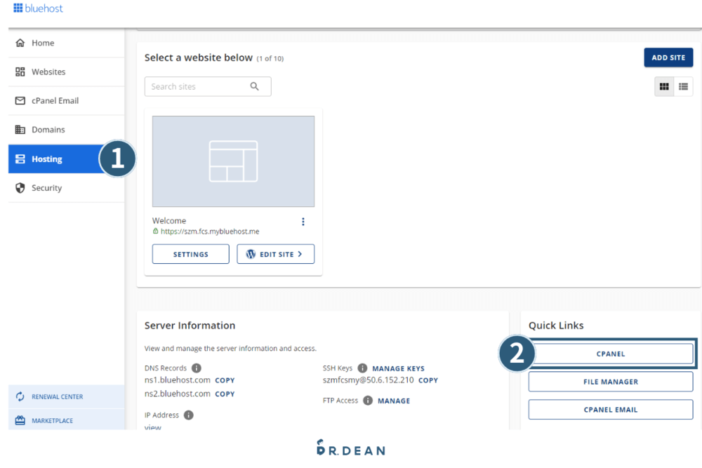 cPanel 是什麼?如何管理網站?5大功能+8個常見設定教學 7 cpanel登入-bluehost