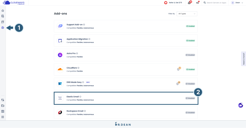 Cloudways Elastic Email SMTP 教學:4 步驟網站成功發送郵件 4 Cloudways Elastic Email