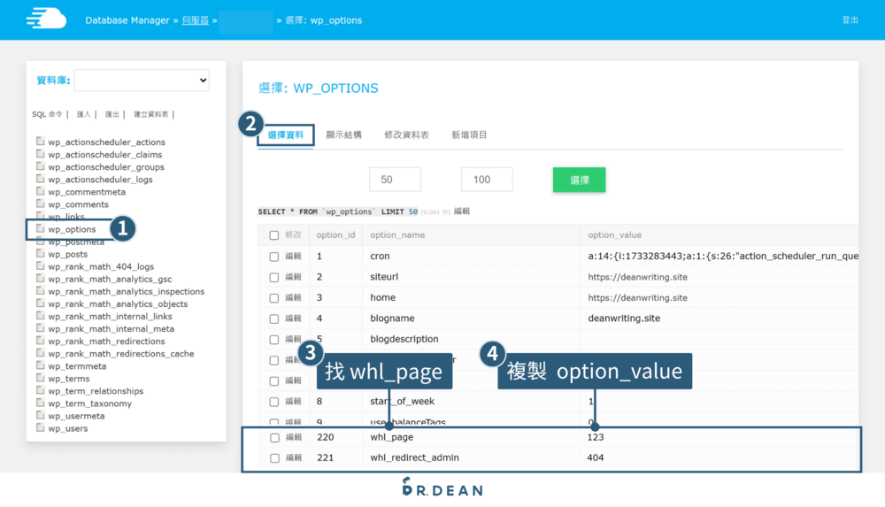 WordPress 登入不了怎麼辦?8個解決方案 + 操作教學 24 Cloudways登入資料庫2