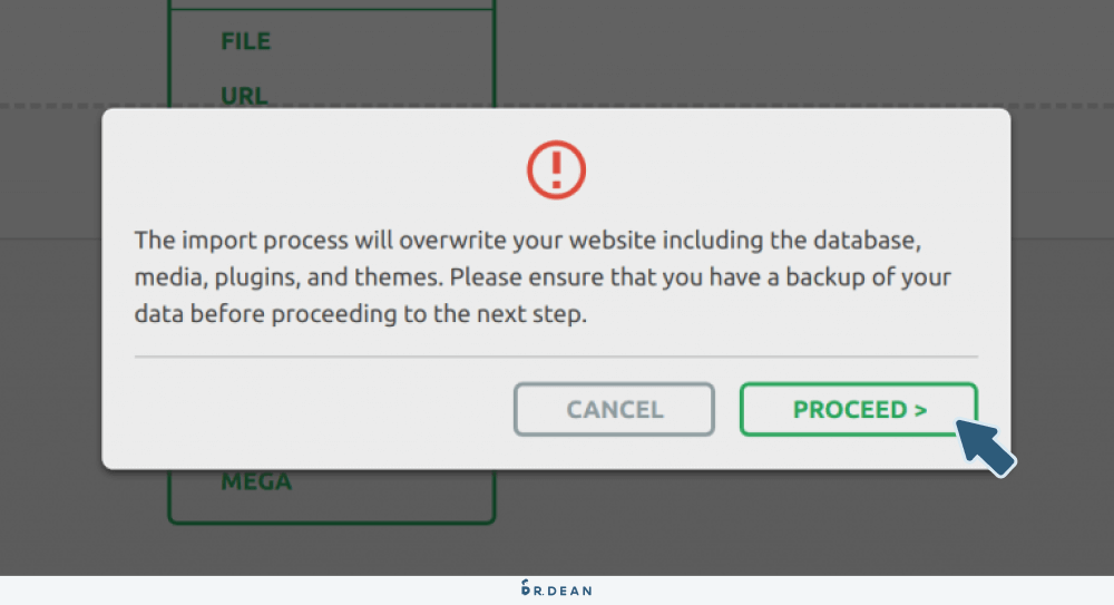 All-in-One WP Migration 教學:5 分鐘完成網站搬家 (完全免費) 14 提醒資料會覆蓋原先的網站