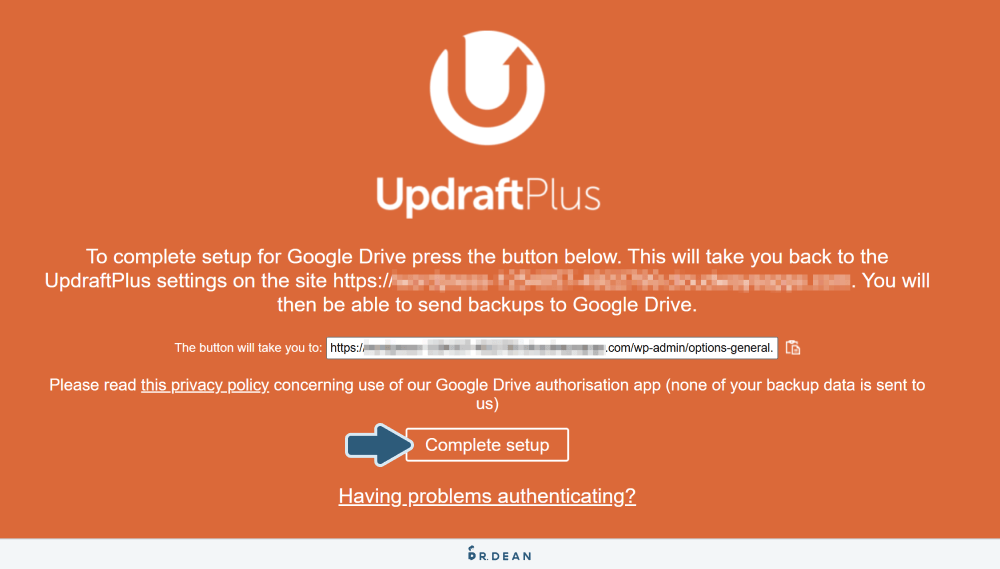 UpdraftPlus 教學:WordPress 網站備份超簡單 (完整流程) 8 雲端空間串接完成