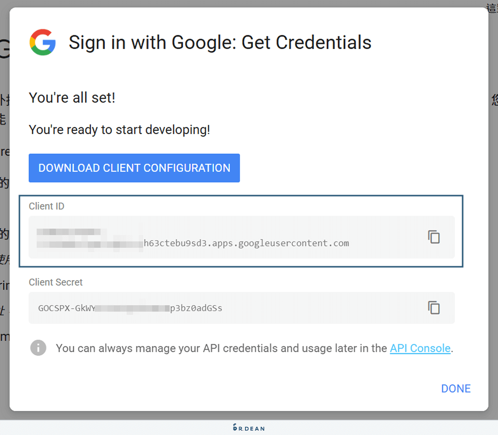 Site Kit by Google 教學:一鍵串接 GA、GSC、GTM (新手必看) 35 複製 Client ID