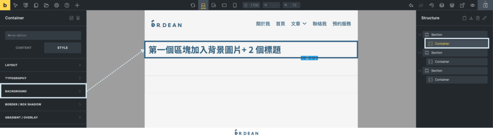 Bricks 新手教學指南:佈景主題 + 頁面編輯器【2026】 45 區塊工具加入的樣式示例
