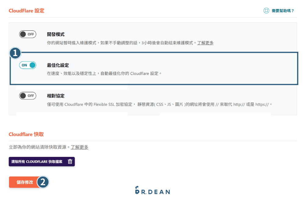 WP Rocket 教學:輕鬆提升 WordPress 網站速度 (2026 指南) 23 Cloudflare 帳號授權資料填寫教學介面