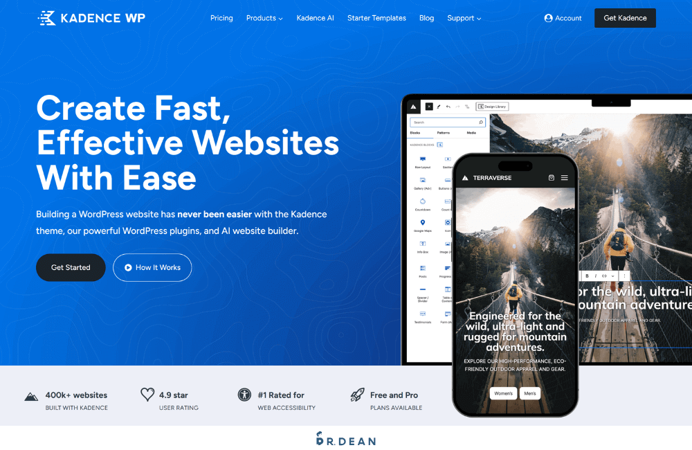 WordPress 佈景主題推薦:架站 8 年,這 10 款最好用【2026】 9 Kadence WordPress 佈景主題設計介面