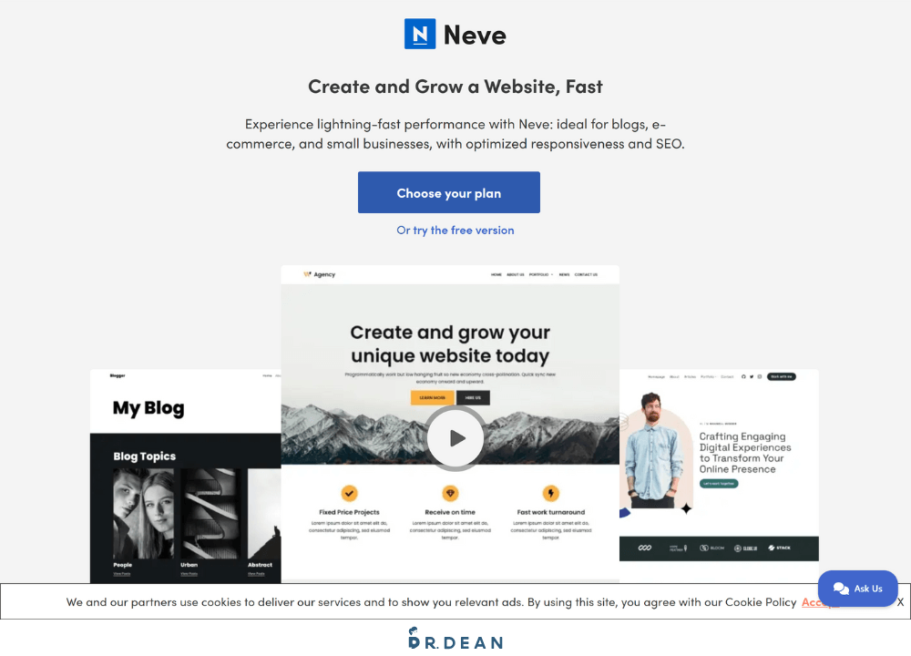WordPress 佈景主題推薦:架站 8 年,這 10 款最好用【2026】 13 Neve 響應式 WordPress 佈景主題範例介面