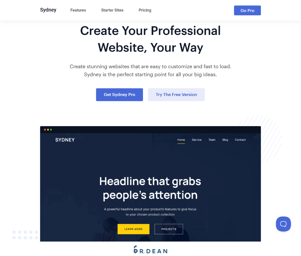 WordPress 佈景主題推薦:架站 8 年,這 10 款最好用【2026】 14 Sydney 主題企業形象網站範例首頁設計