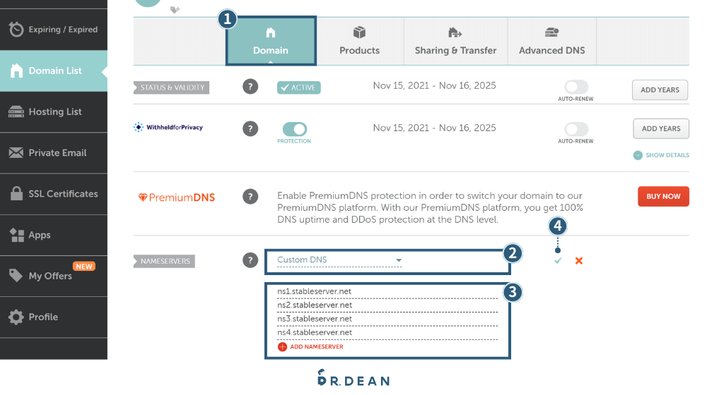 DNS 是什麼?如何設定指向主機?2 種最常見的方式(附圖教學) 12 填寫 Namecheap 網域名稱伺服器設定