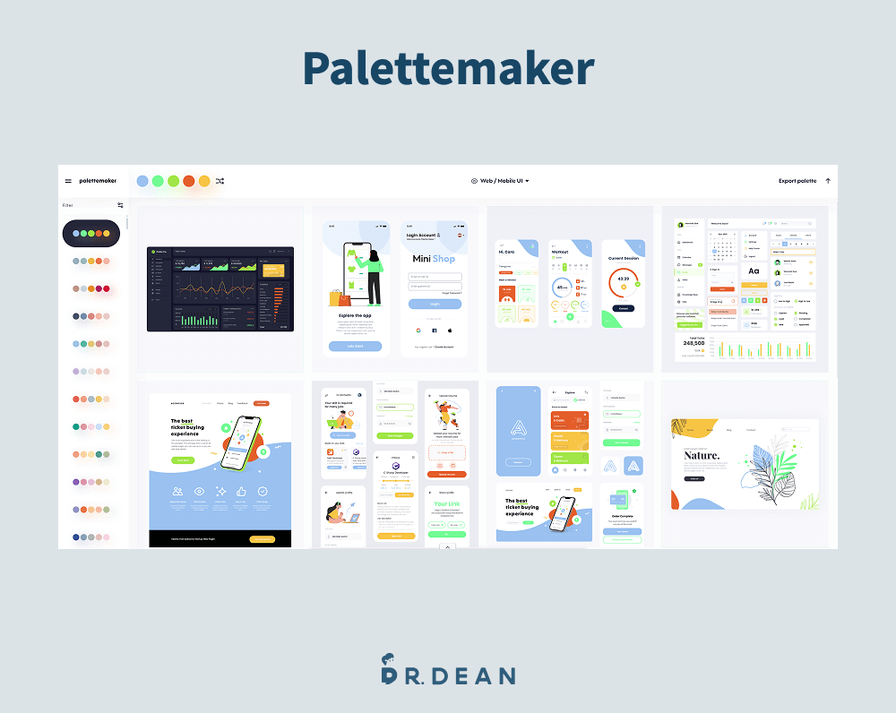 6 大配色技巧全攻略:必學色相環 + 配色網站(含案例分析) 23 Palettemaker