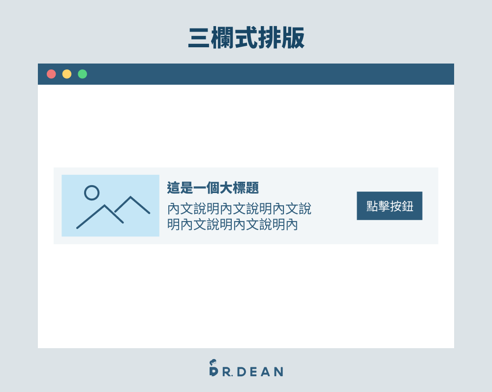 14 種網頁排版技巧:製作頁面必學!更直覺、更有信任感 11 三欄式排版