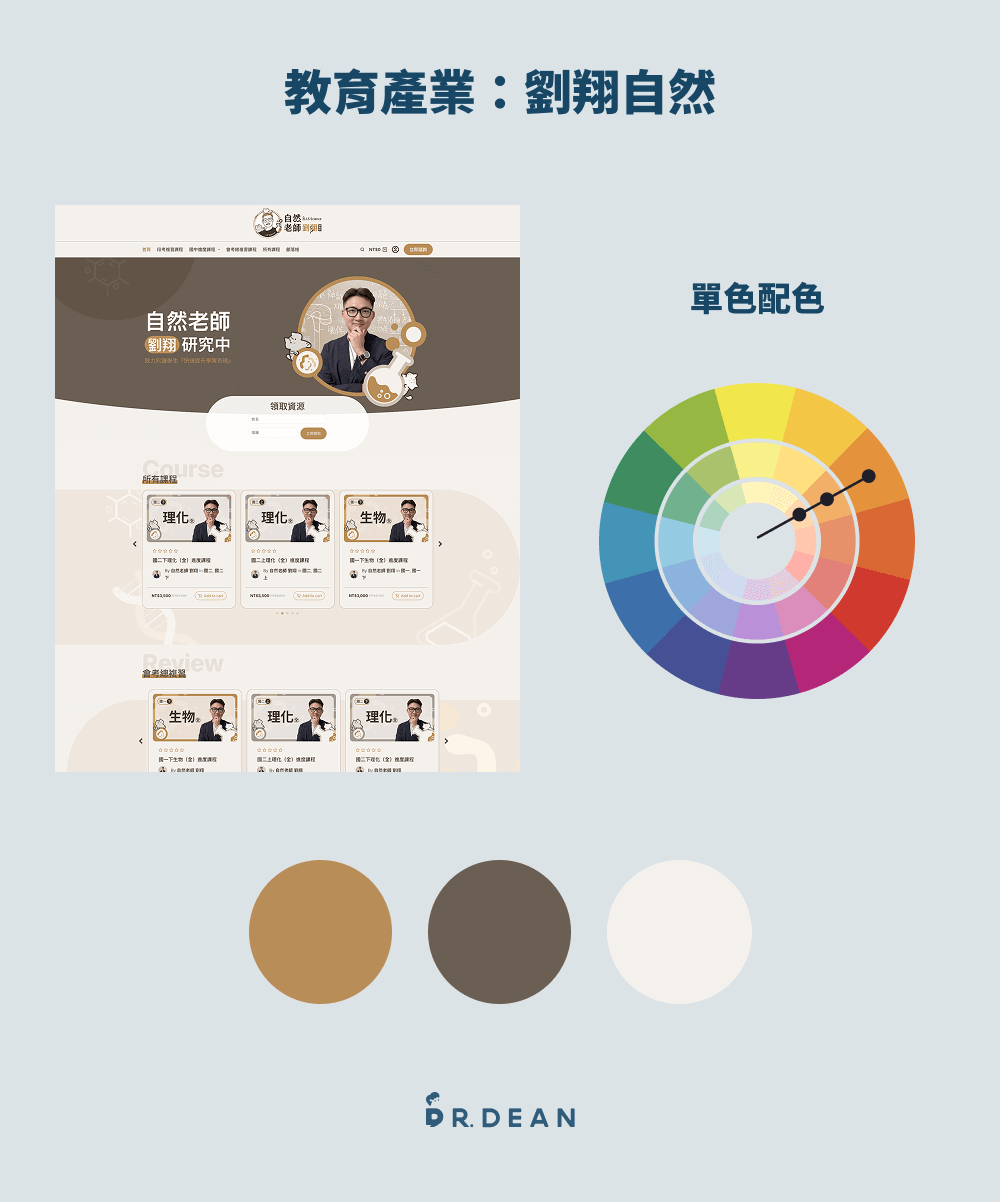 6 大配色技巧全攻略:必學色相環 + 配色網站(含案例分析) 18 劉翔自然配色範例