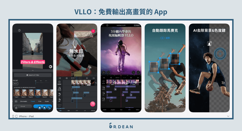 15 款影片剪輯軟體推薦:2026 內容創作者必備 (含 App) 10 VLLO 支援 4K 輸出與韓系風格字卡製作